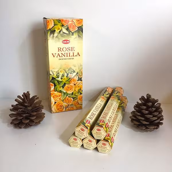 عود شاخه ای رز وانیل هم HEM Rose Vanilla Incense Stick