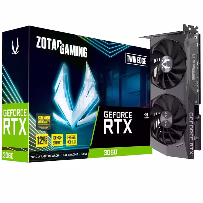 کارت گرافیک گیمینگ زوتاک سری Gaming GeForce مدل RTX3060 Twin Edge ظرفیت 12 گیگابایت