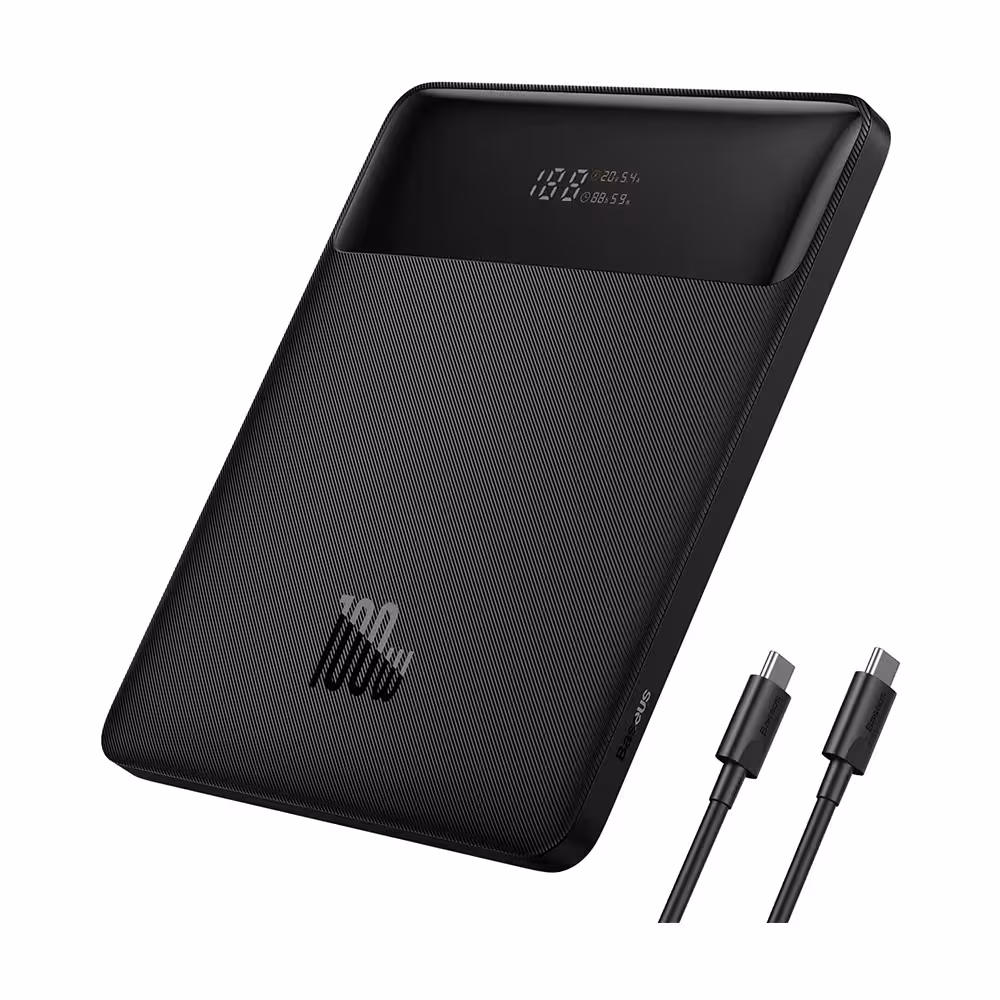 پاور بانک 20000 میلی آمپر بیسوس مدل BASEUS POWERBANK BLADE SERIES PPBLD100-S توان 100W
