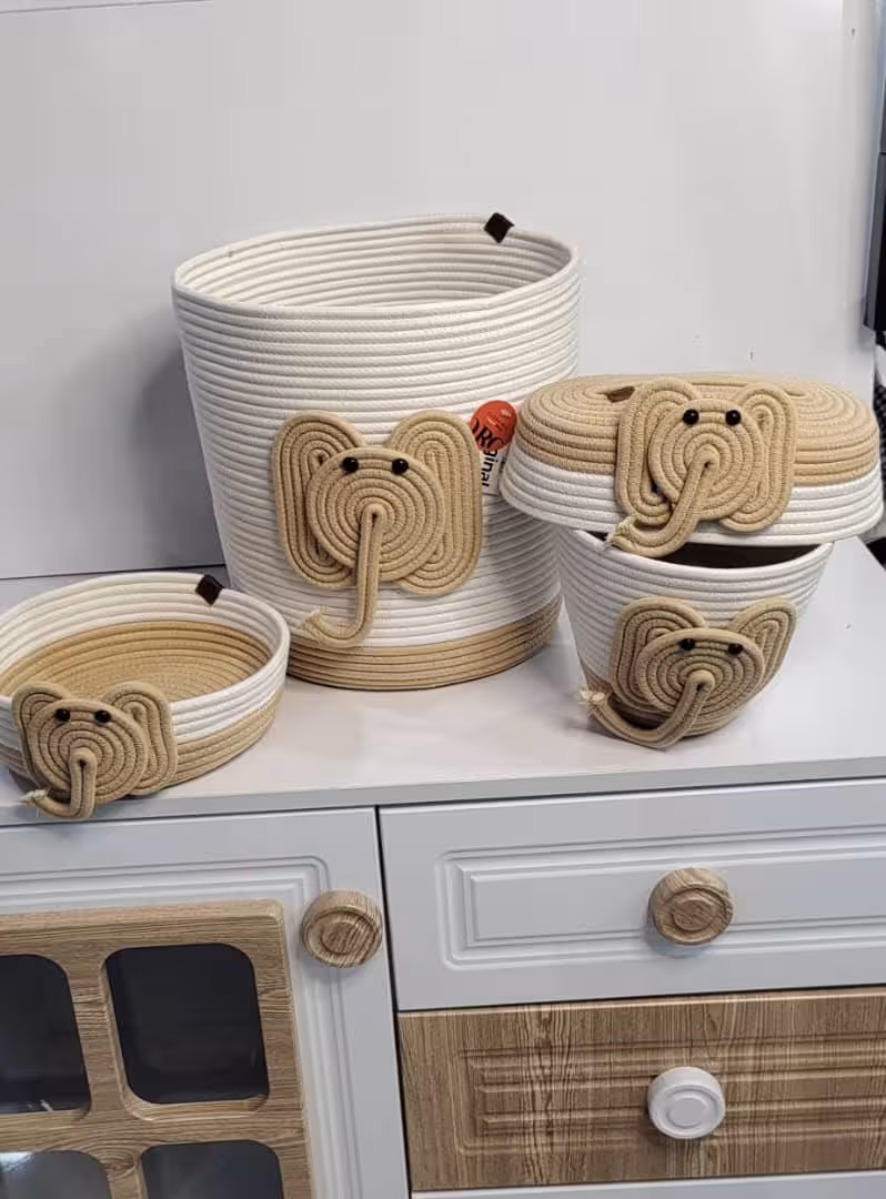 ست مکرومه 4 تیکه اقتصادی طرح شماره 4