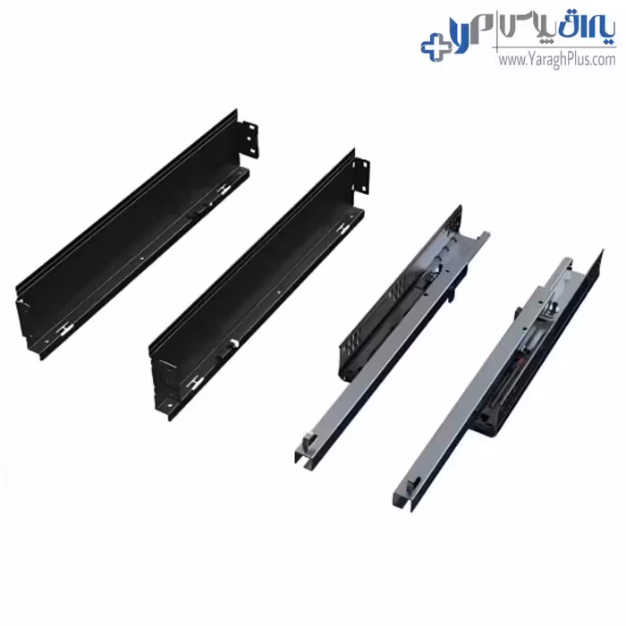 ریل کشو آرام بند بدنه دار اولترا اسلیم کوتاه ملونی