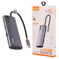 هاب 5 پورت تایپ سی به USB3.0/Type-C الدینیو مدل DS-15U