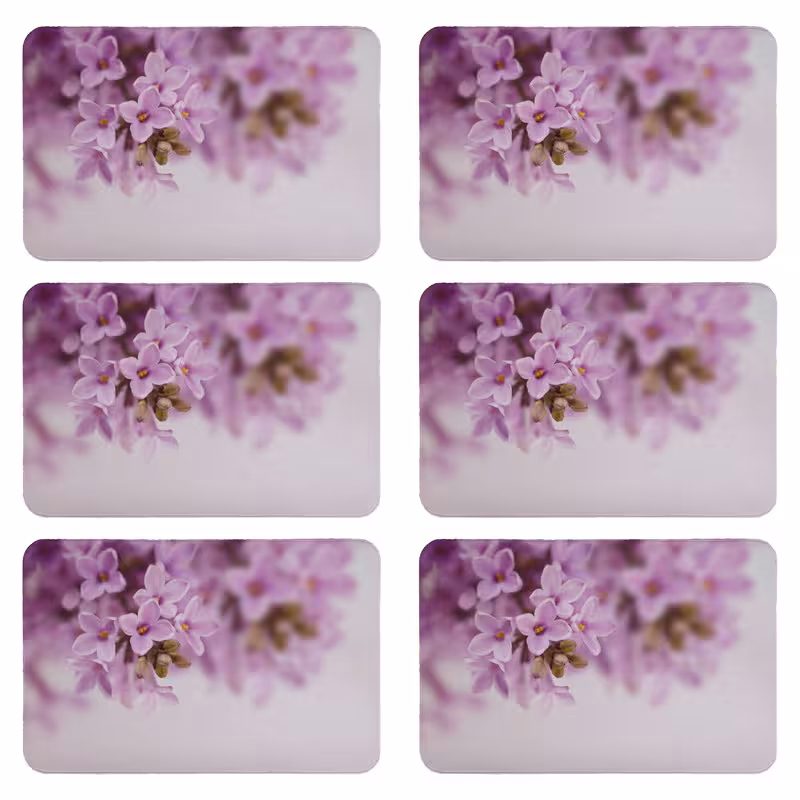 زیربشقابی مدل طرح گل کد 8144 بسته 6 عددی | کالا مکس