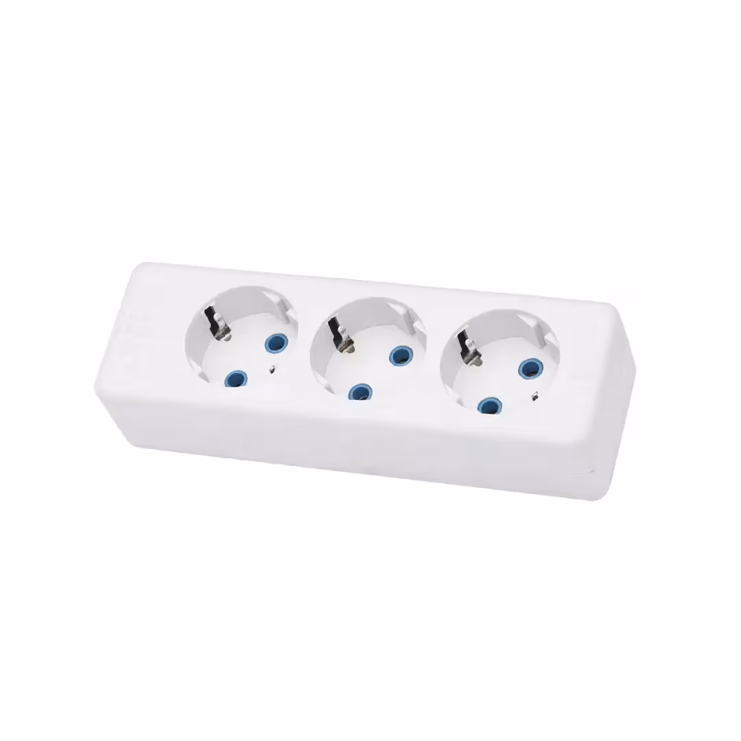 سه راهی برق ارت دار پارت الکتریک مدل شهاب 1011 کابل 5 متری