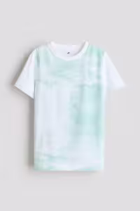 تی شرت مردانه پیراهن چاپی و پنبه ای H&M