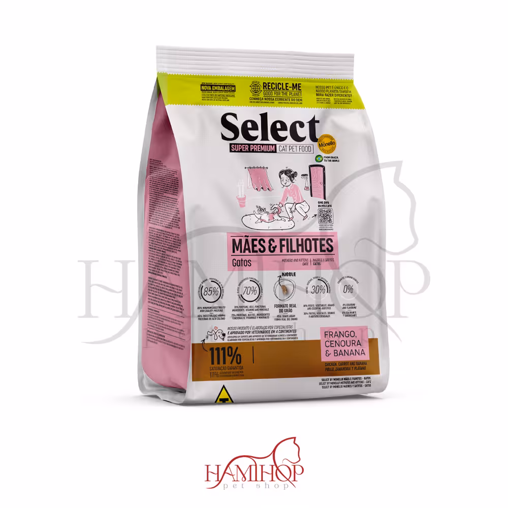 غذا خشک گربه مادر و بچه برند مونلو وزن1/5 کیلوگرم Select By Monello Mothers and Kittens – Cats