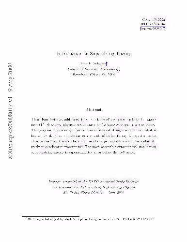 خرید و دانلود نسخه کامل کتاب Introduction to Superstring Theory