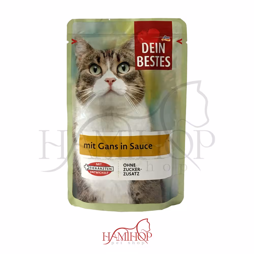 پوچ گربه دین بستس مدل Chicken & Duck وزن 100 گرم