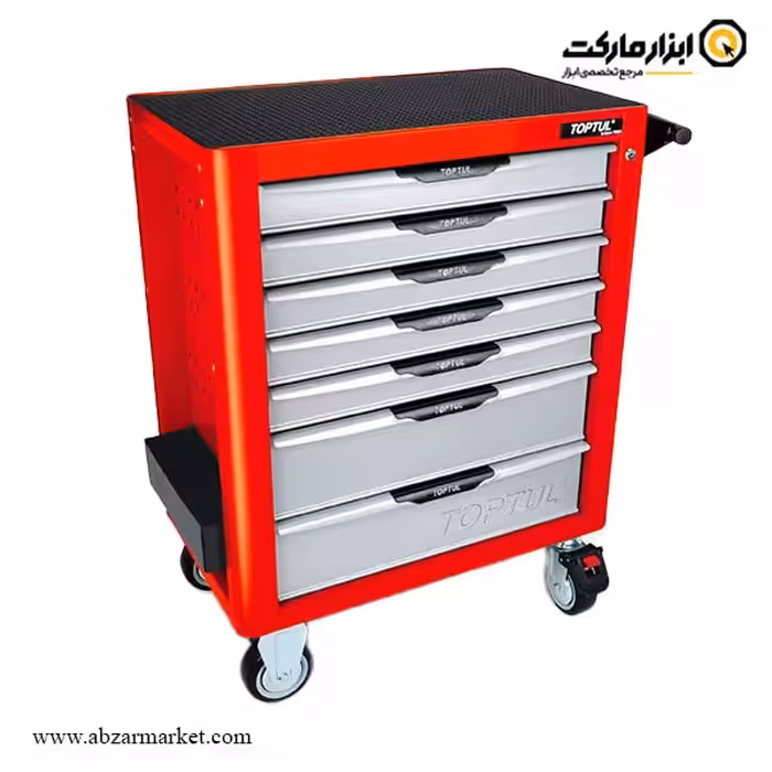 جعبه ابزار چرخ دار کشویی تاپ تول 261 پارچه مدل GE-26118
