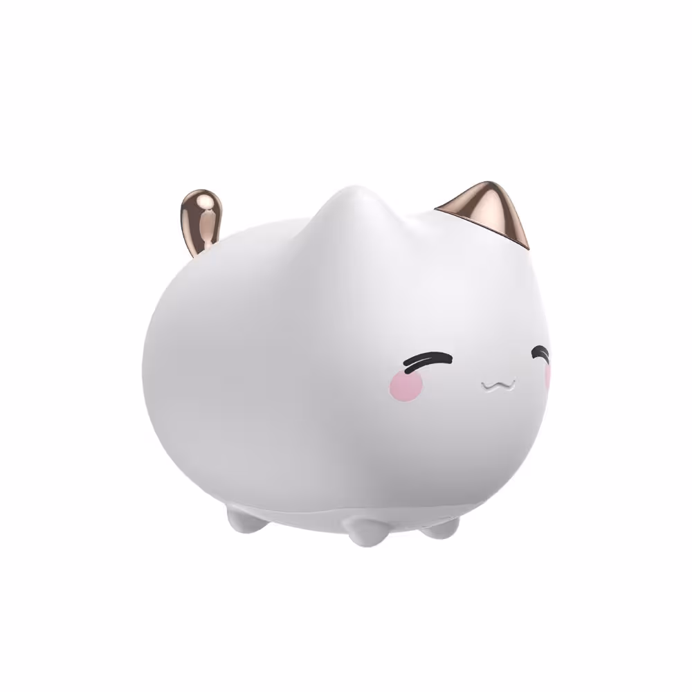 چراغ خواب عروسکی بیسوس طرح گربه Baseus Cute kitty Silicone Night Light DGAM-A02