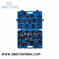 9AE6030 – ست اچار فيلتر کاسه اي 30 عددي کينگ توني