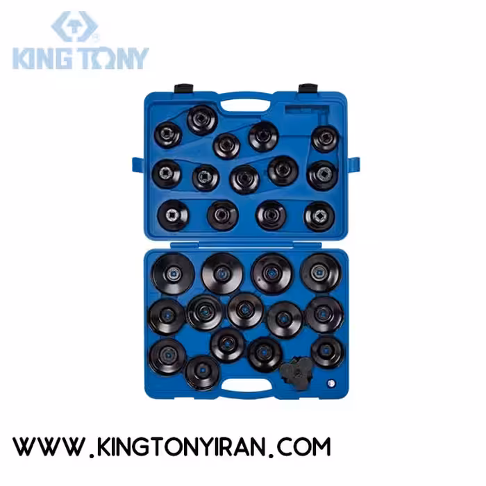 9AE6030 – ست اچار فيلتر کاسه اي 30 عددي کينگ توني