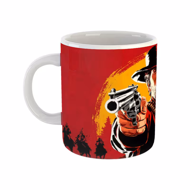 ماگ مدل red dead redemption طرح رد دد