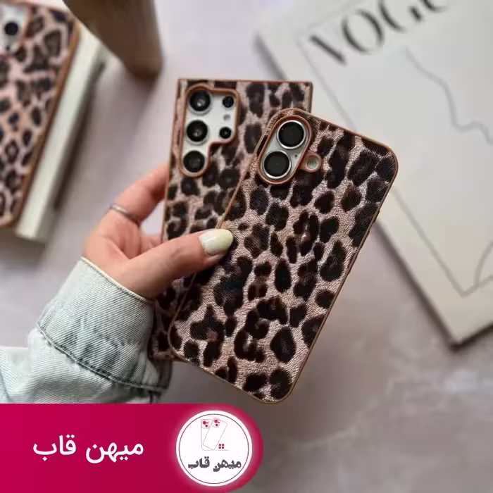 قاب گوشی چرم پلنگی - کد (124403)