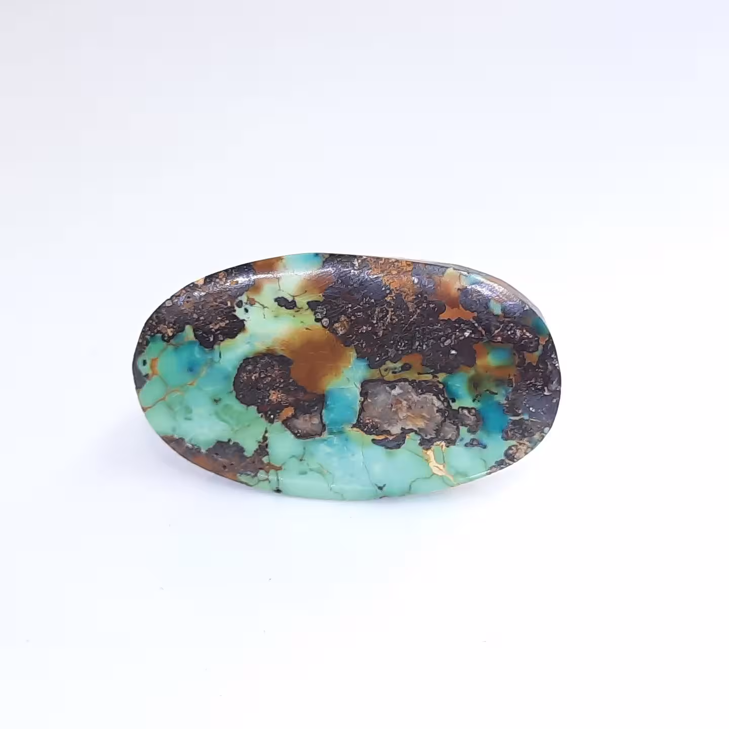 نگین انگشتری سنگ فیروزه نیشابور کد ان516 تراش دست طبیعی و معدنی