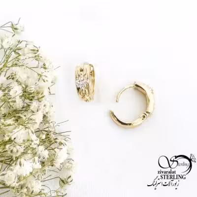 گوشواره برند ژوپینگ طرح طلا (کلیپسی) کد 19719