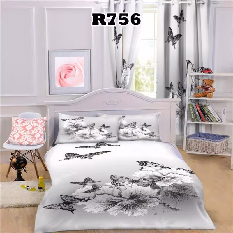 روتختی سه بعدی طرح گل و پروانه