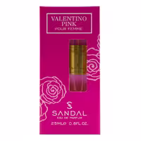 عطر جیبی زنانه صندل مدل Valentino Pink حجم 25 میل