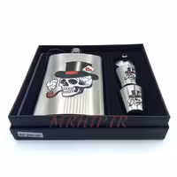 هیپفلاسک (قمقمه جیبی) 2شات طرح جمجمه کدa520431