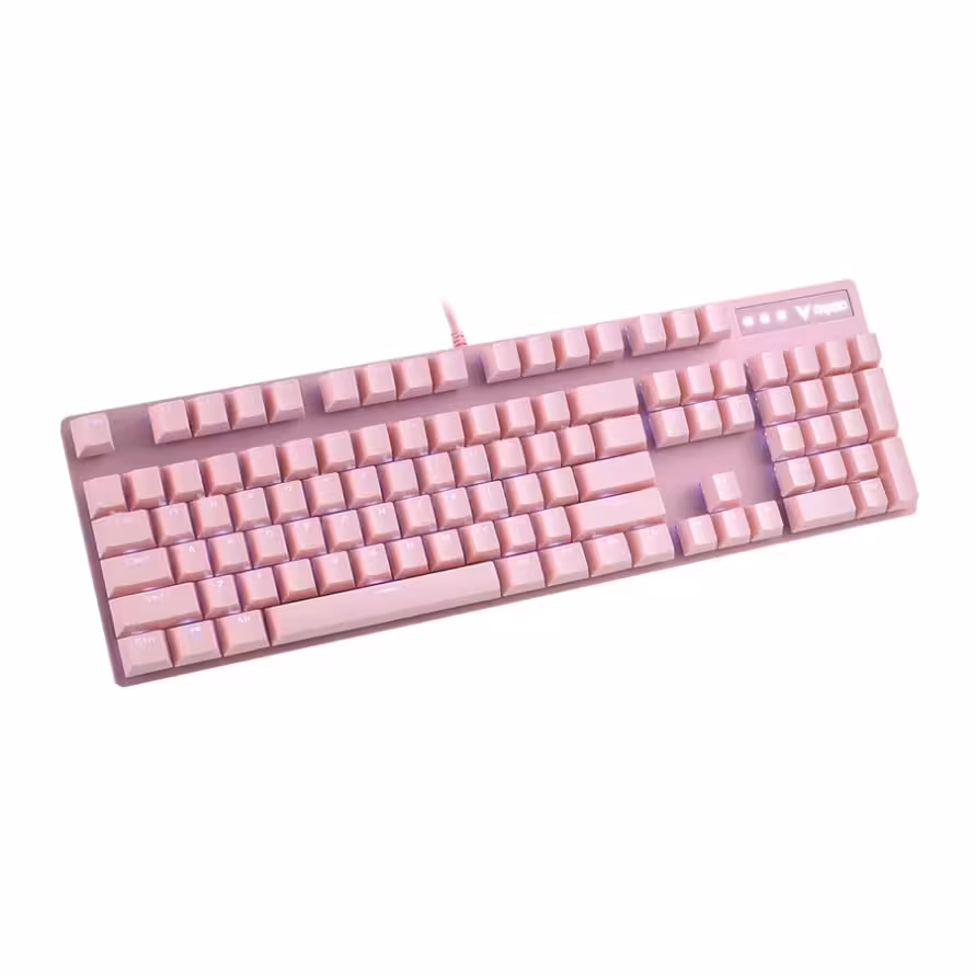 کیبورد گیمینگ مکانیکال رپو Rapoo V500PRO Pink