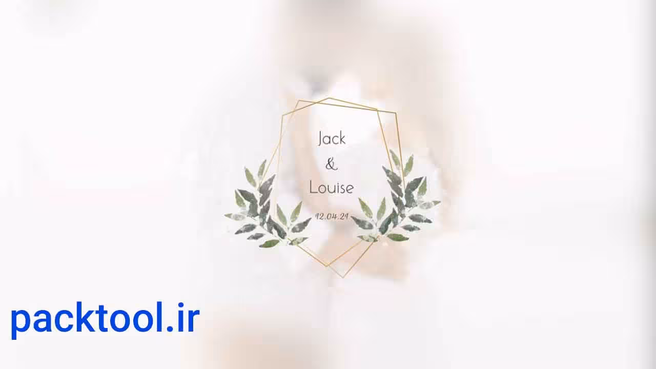 دانلود تایتل گلدار برای کلیپ عروسی در پریمیر پرو Wedding Flowers Titles - پک تول