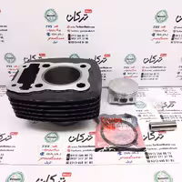 سیلندر با رینگ و پیستون ( پستان ) موتور پالس 200 بدون کانال مشکی شرکتی