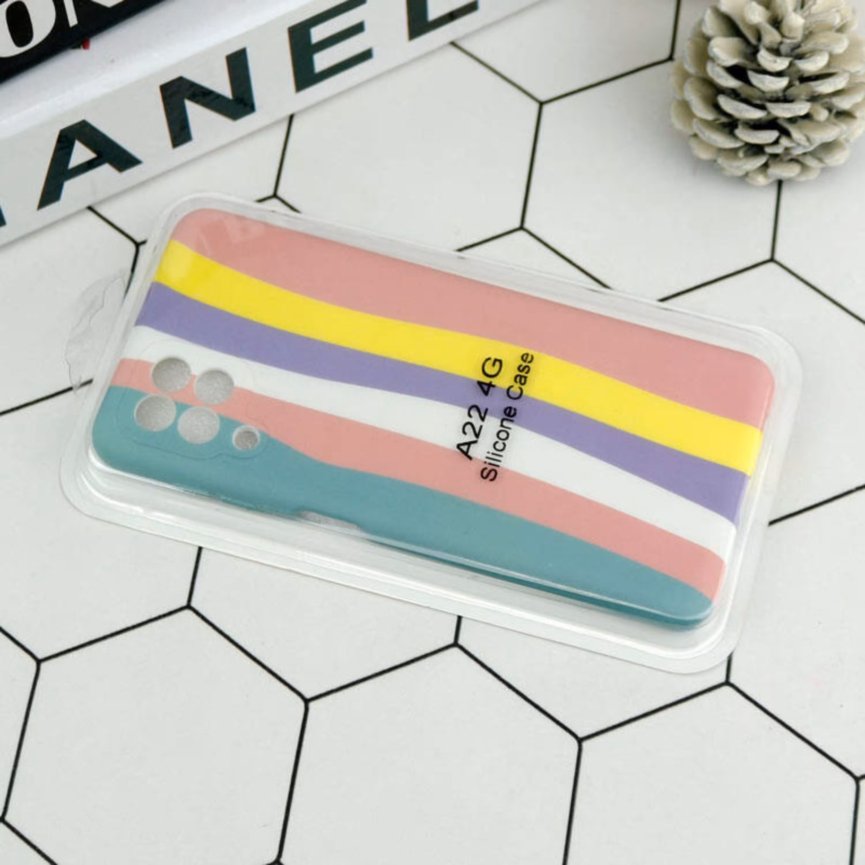 گارد محافظ لنزدار سیلیکونی رنگین کمانی Highcopy سامسونگ A22 4G کد 6