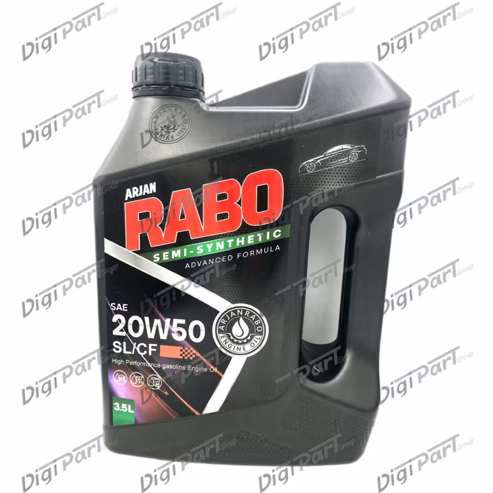 روغن موتور رابو مدل20W-50  SL  حجم 3.5لیتری