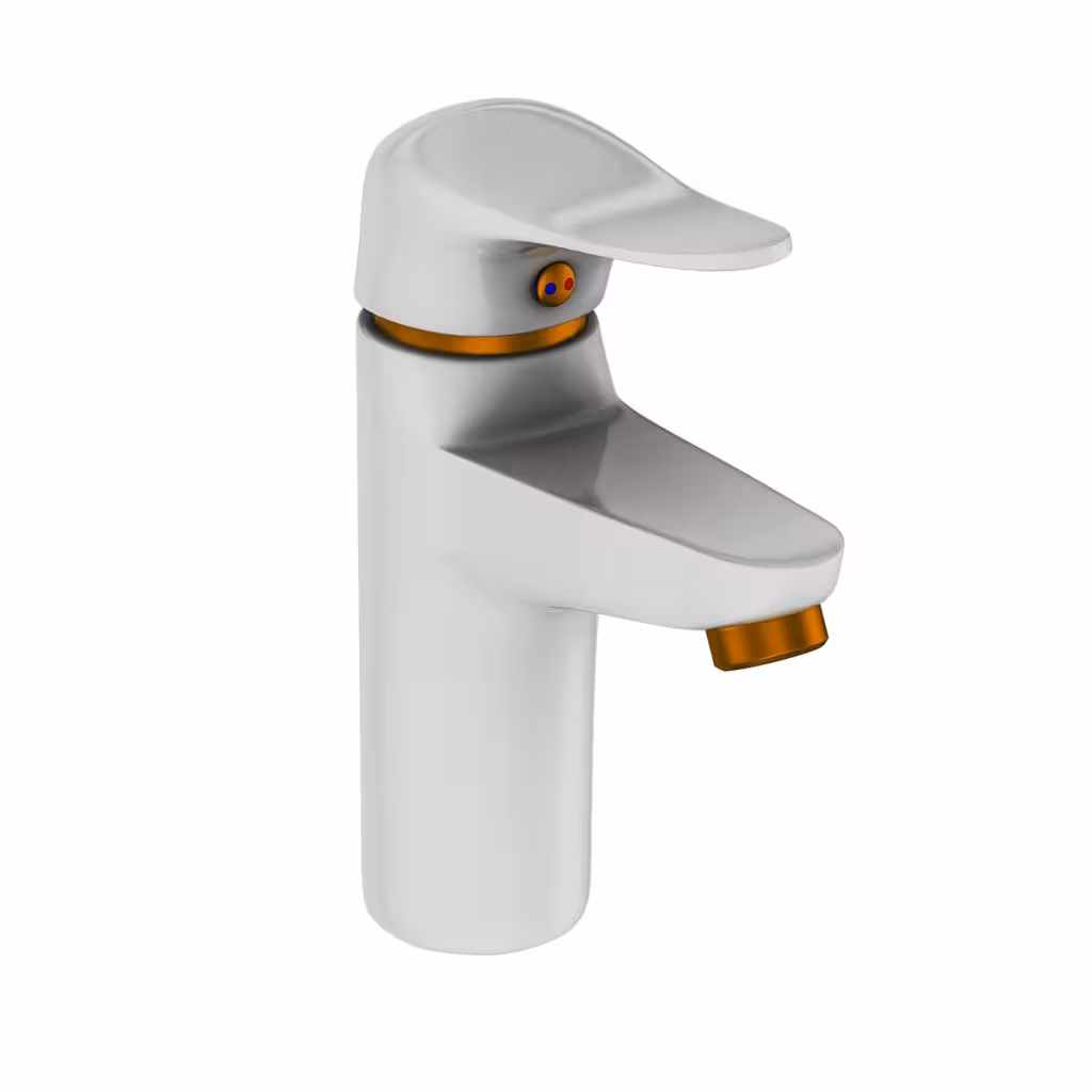 شیر روشویی آویسا مدل آریا سفید