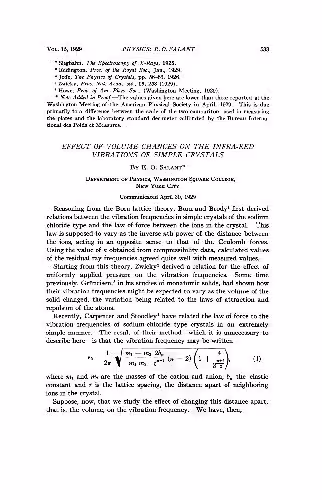 خرید و دانلود نسخه کامل کتاب Effect of volume changes on the infra-red vibrations of simple crystals