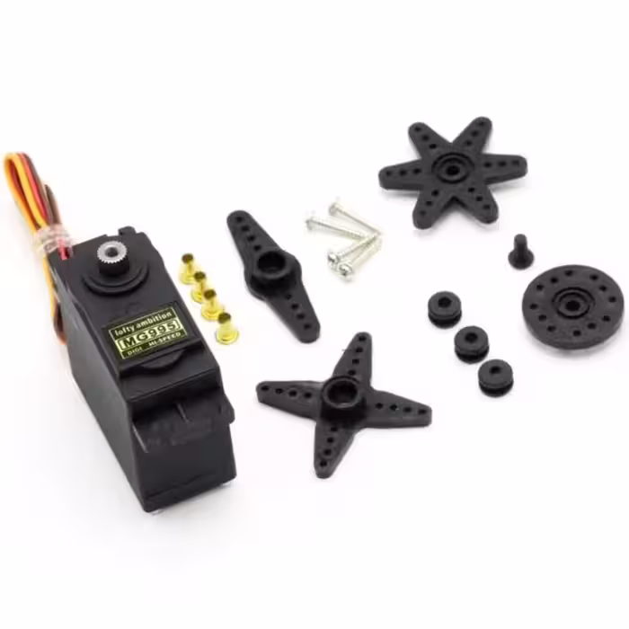 سروو موتور دنده پلاستیکی MG995 توان 13 کیلو – 180 درجه