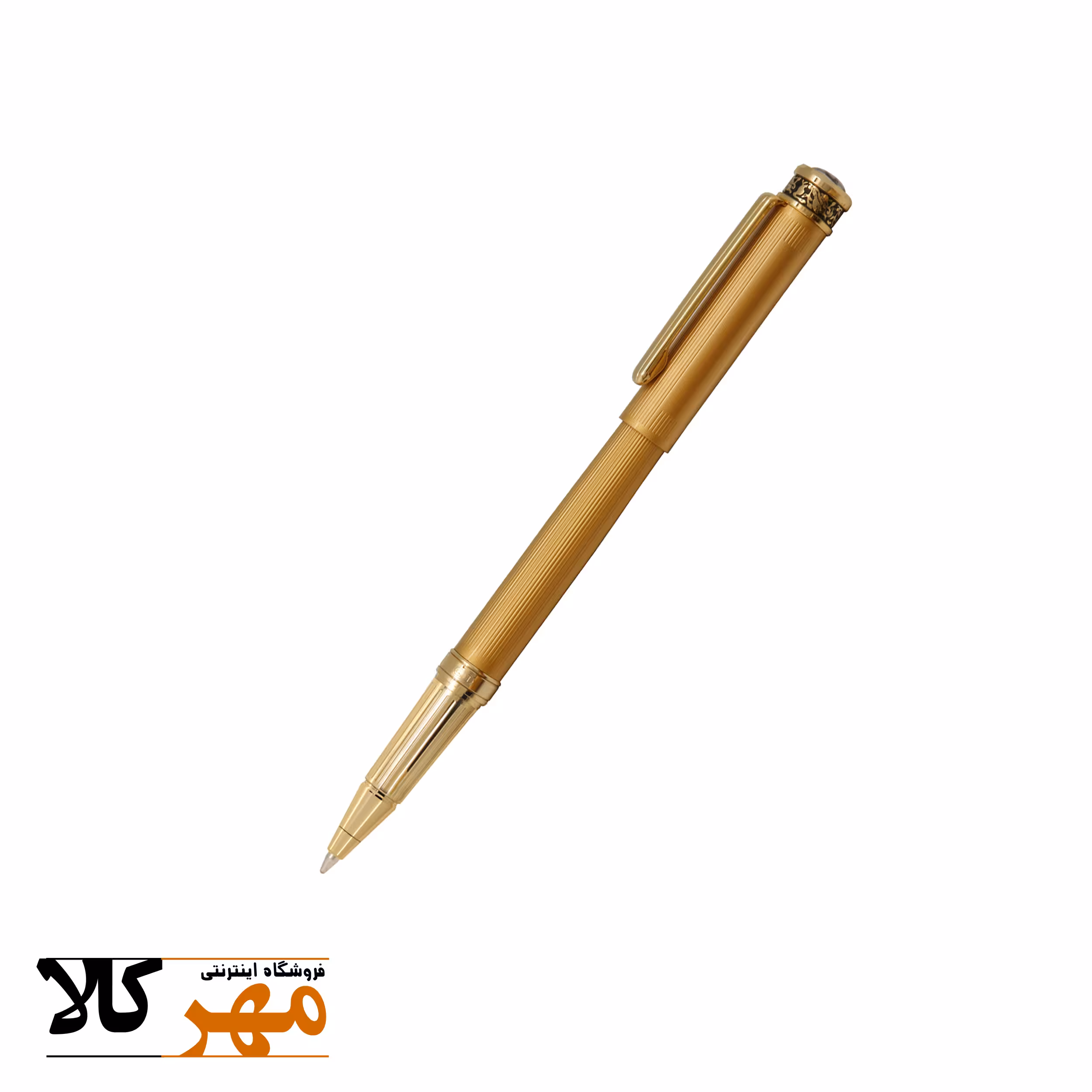 قلم روان نویس تک طلایی IPLOMAT مدل PIZZA