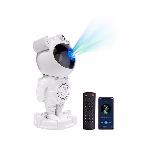 چراغ کهکشانی موزیکال طرح ربات فضانورد ایستاده مدل PP099 ASTRONAUT STAR LIGHT | Musical galaxy light PP099 (تک\عمده)