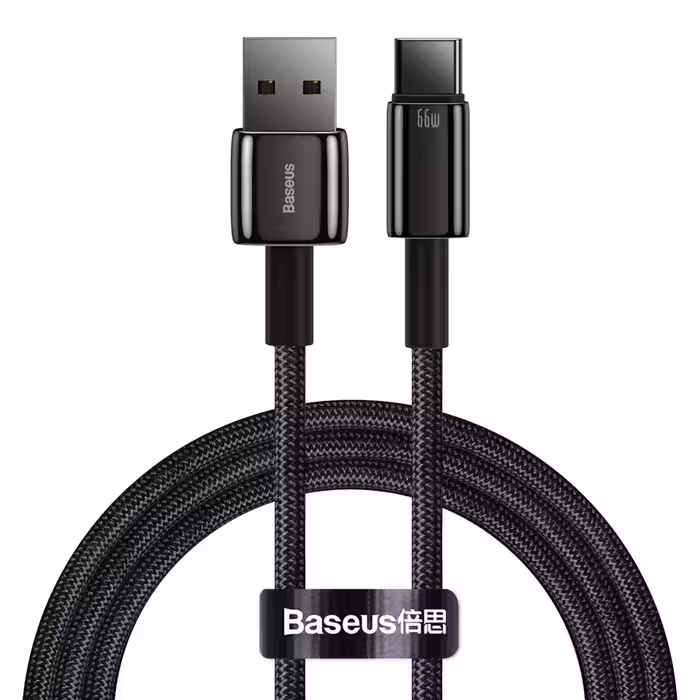 کابل تبدیل USB به تایپ سی بیسوس مدل CATWJ طول 1 متر توان 6 آمپر
