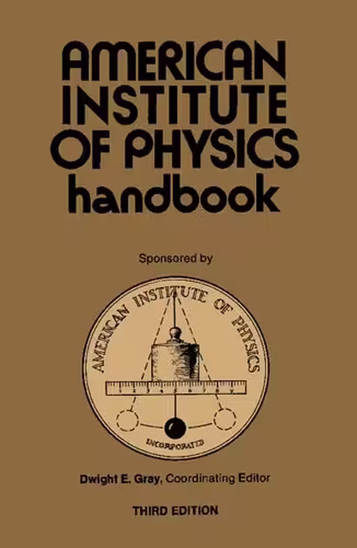 خرید و دانلود نسخه کامل کتاب American Institute of Physics Handbook