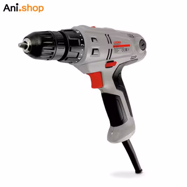 دریل پیچ گوشتی 10 میلی متری 280 وات ترکمتر دار سه نظام اتوماتیک دو سرعته کرون کد CT 10113