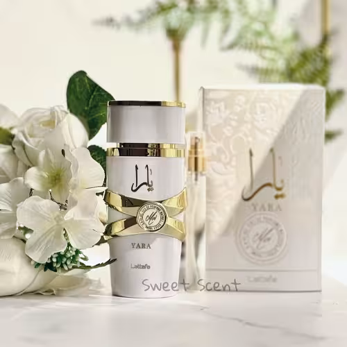 عطر و ادکلن زنانه لطافه یارا موی(سفید) اصل |  Lattafa Perfumes Yara Moi در حجم 10 و 100 میل