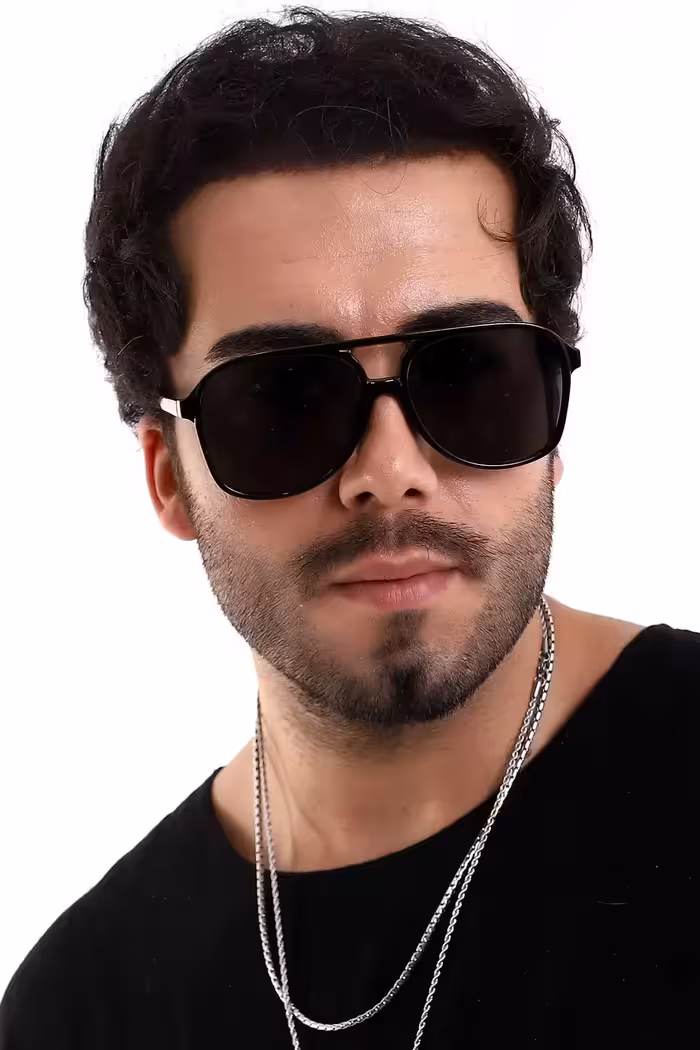 عینک آفتابی یونیسکس مشکی - 2239