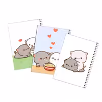 دفتر مشق 50 برگ بامبیلیپ طرح گربه فانتزی کد 10 مجموعه 3 عددی | چاوه