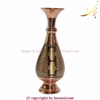 گلدان مسی خاتم کوب 618