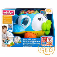 هواپیما کشیدنی آموزشی موزیکال وین فان Sort 'N Learn Pull Along Plane 001505