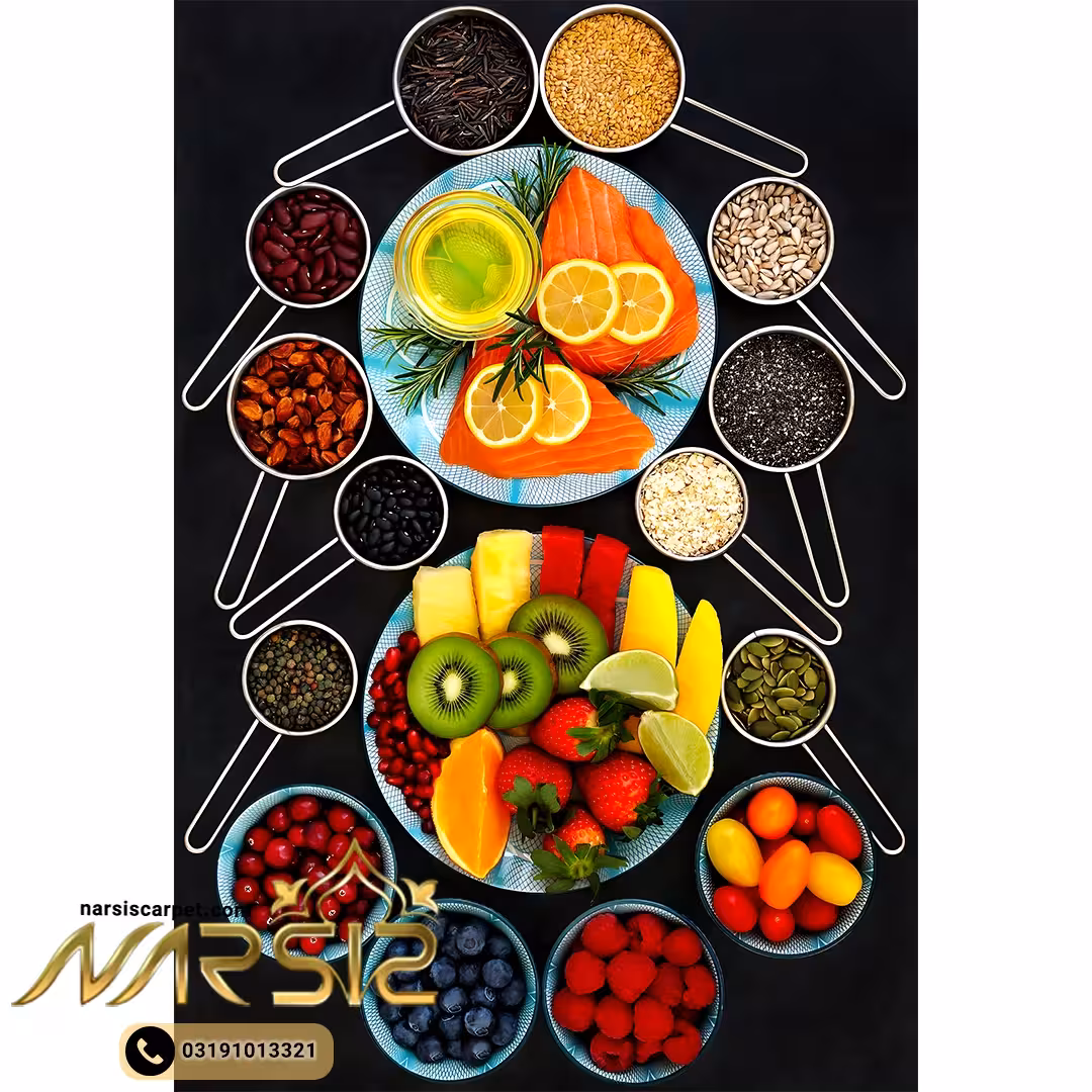 فرشینه آشپزخانه طرح اسلایس میوه کد 7068