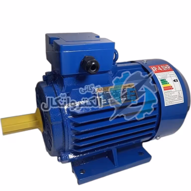 الکتروموتور پوسته چدن 3 کیلووات 4 اسب سه فاز استیکو