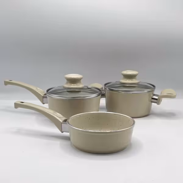 سرویس 5 پارچه قابلمه نوزاد کرم پی ام تی