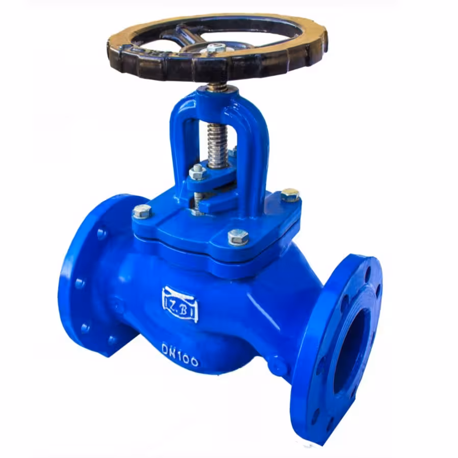 شیر سوزنی چدنی رینگ استیل pn 16مهاب سایز 3 اینچ (Dn80) (پسکرایه) (ارسال تا باربری رایگان)