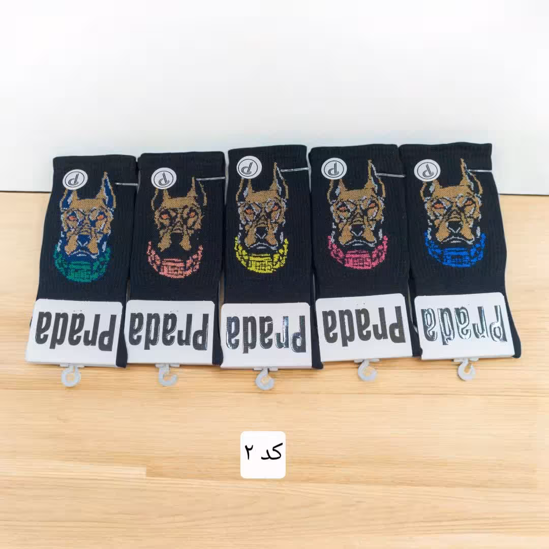 جوراب ساقدار فانتزی پنبه ترک کد 2