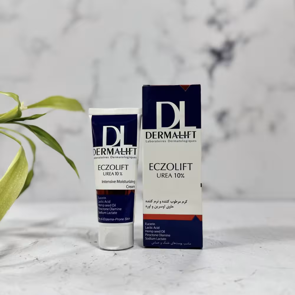 کرم مرطوب کننده و نرم کننده حاوی اوره 10 درصد درمالیفت مناسب پوست خشک و آتوپیک 75 میلی لیتر