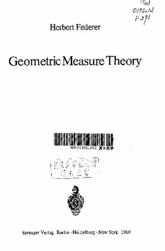 خرید و دانلود نسخه کامل کتاب Geometric Measure Theory
