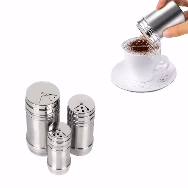 پودرپاش استیل بزرگ