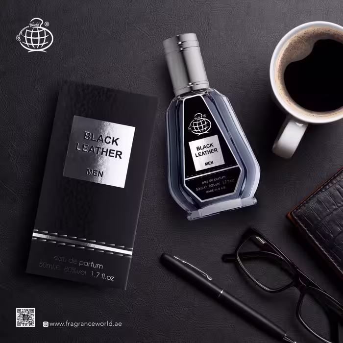 عطر ادکلن مردانه فراگرنس ورد مدل Black Leather حجم 50 میلی لیتر